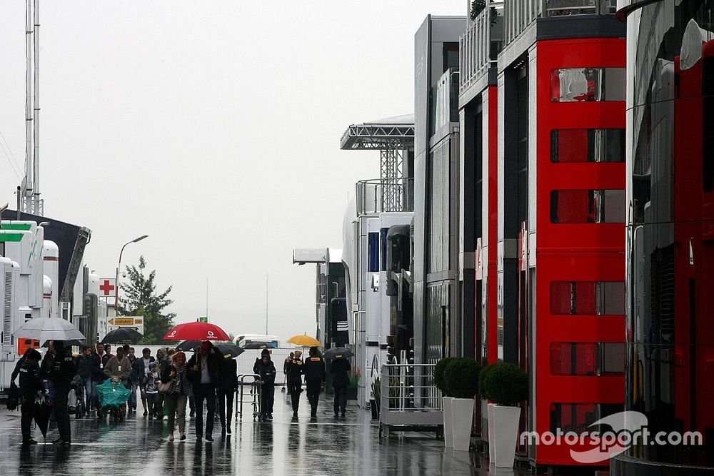 Padock atmosphere, rain