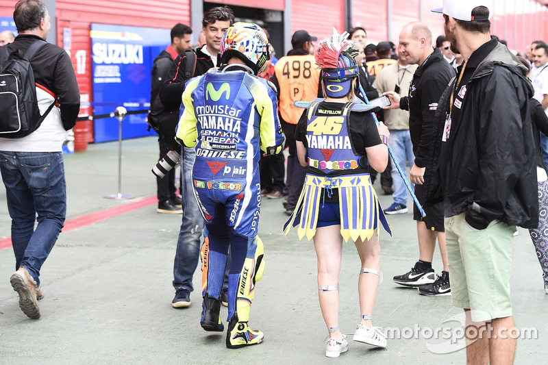 Des fans de Valentino Rossi