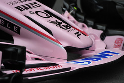 Vue détaillée du nez de la Force India VJM10