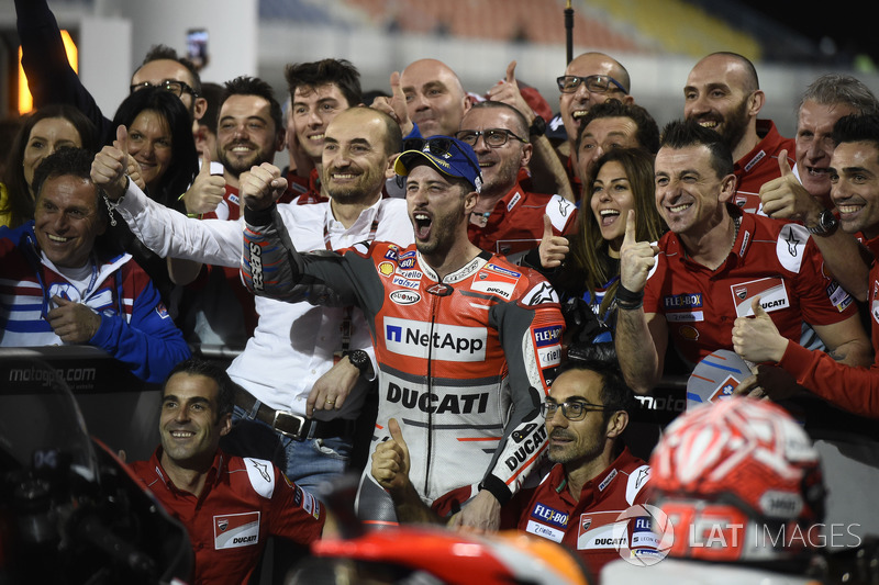 Переможець гонки Андреа Довіціозо, Ducati Team