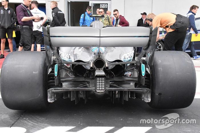 Detalle difusor Mercedes-AMG F1 W09
