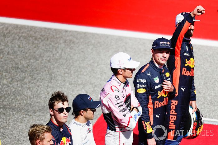 Daniel Ricciardo, Red Bull Racing, Max Verstappen, Red Bull, Esteban Ocon, Force India, Felipe Massa, Williams, Daniil Kvyat, Scuderia Toro Rosso,