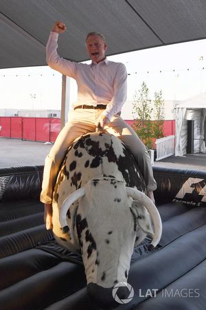 Sean Bratches, Formula One Managing Director, Commercial Operations on a rodeo ride