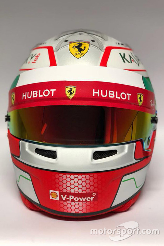 Casque d'Antonio Giovinazzi, pilote de réserve Ferrari