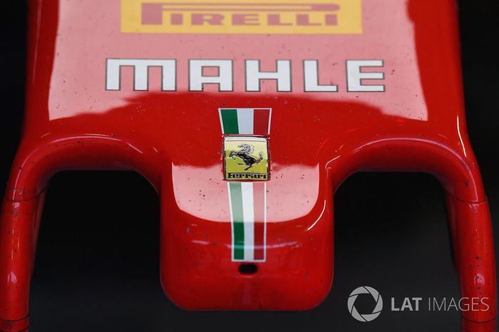 Detalle del morro del Ferrari SF71H