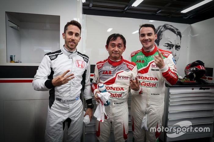 Esteban Guerrieri, Honda Racing Team JAS, Honda Civic WTCC, Ryo Michigami, Honda Racing Team JAS, Honda Civic WTCC , Norbert Michelisz, Honda Racing Team JAS, Honda Civic WTCC
