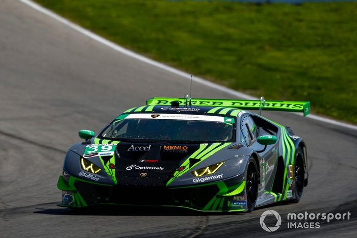 #39 CarBahn with Peregrine Racing Lamborghini Huracan GT3: Robert Megennis, Jeff Westphal