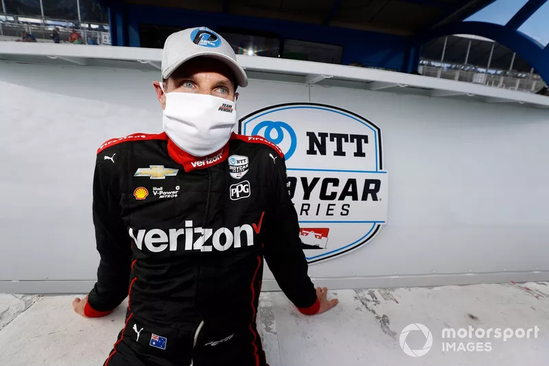 El autor de la pole Will Power, Team Penske Chevrolet