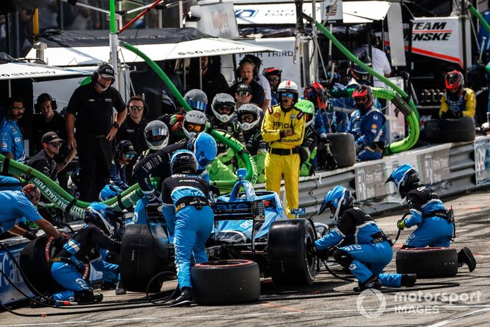Christian Rasmussen, Ed Carpenter Racing Chevrolet, parada en boxes