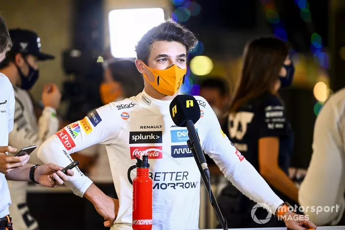 Lando Norris, McLaren parla con i media