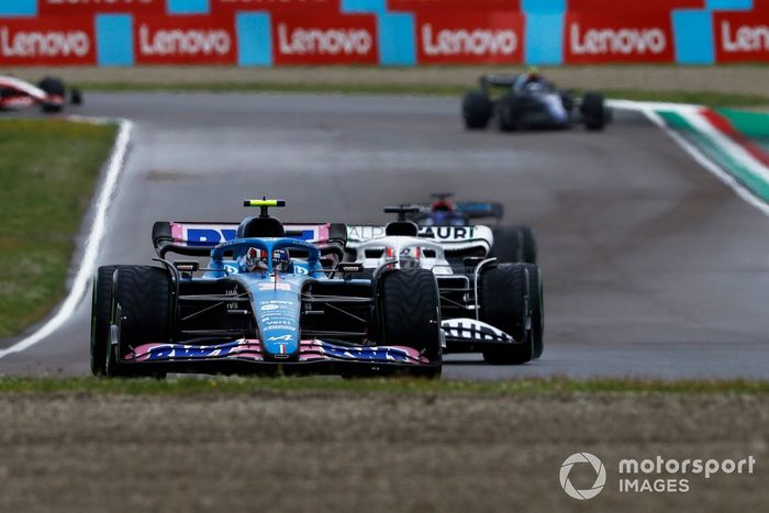 Esteban Ocon, Alpine A522, Pierre Gasly, AlphaTauri AT03