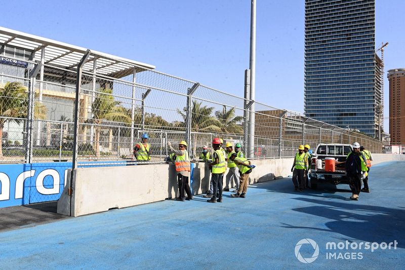 Jeddah Street Circuit last corner detail