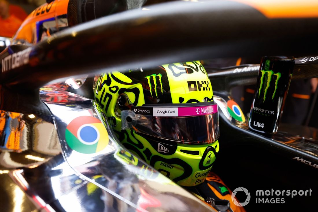 Lando Norris, McLaren F1 Team, no cockpit
