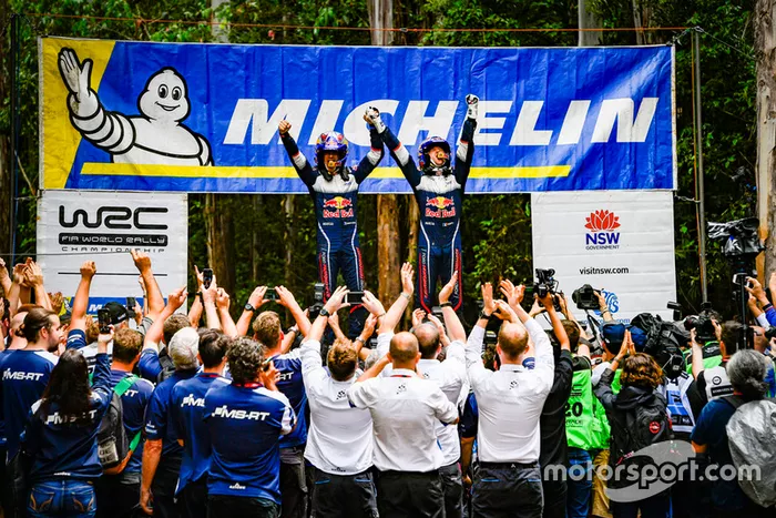Lo campeones del mundo 2018: Sébastien Ogier,  Julien Ingrassia, Ford Fiesta WRC, M-Sport Ford