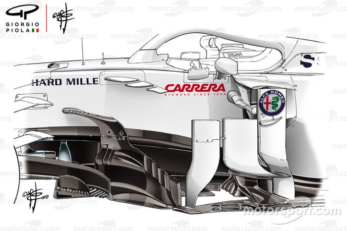 Sauber C39: Bargeboards