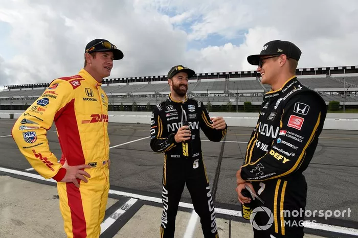 Ryan Hunter-Reay, Andretti Autosport Honda, James Hinchcliffe, Arrow Schmidt Peterson Motorsports Honda, Marcus Ericsson, Arrow Schmidt Peterson Motorsports Honda