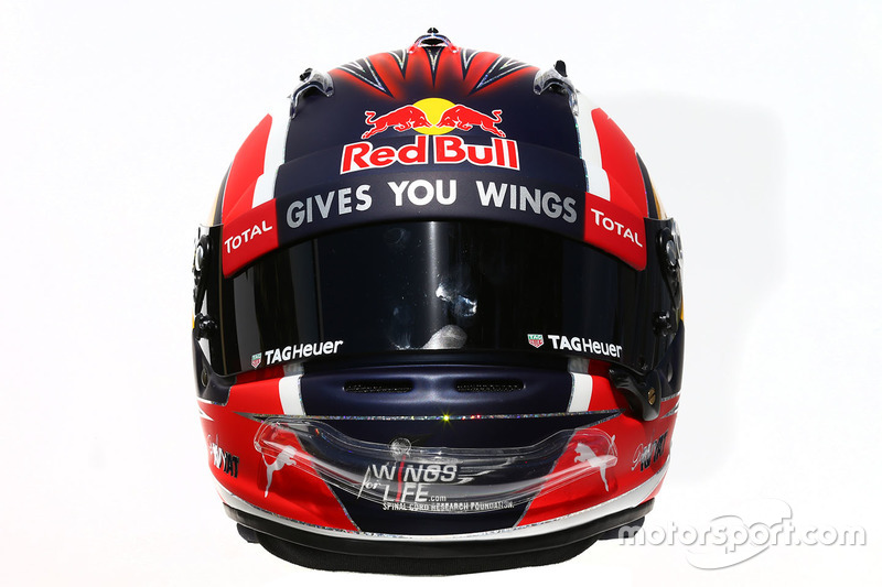 El casco de Daniil Kvyat, Red Bull Racing