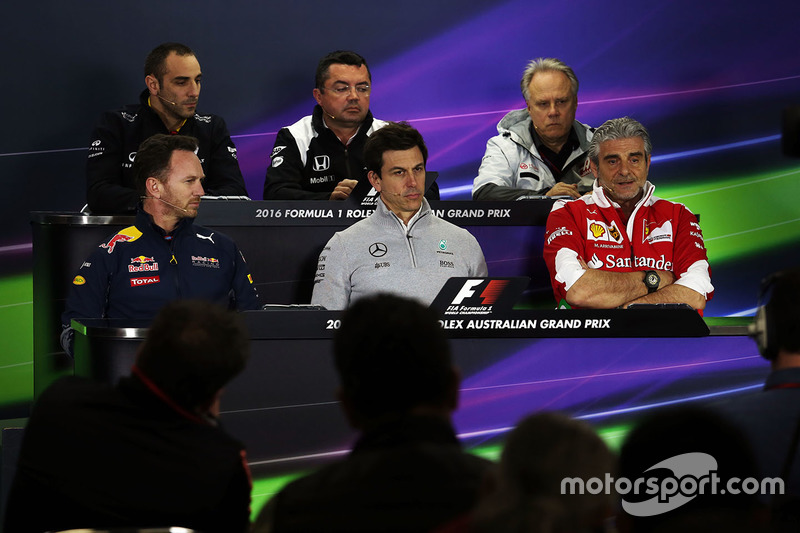 Persconferentie: Cyril Abiteboul, Renault Sport F1 Managing Director, Eric Boullier, McLaren Racing 