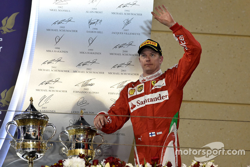 Podium: segundo lugar, Kimi Raikkonen, Ferrari