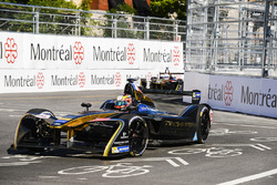 Jean-Eric Vergne, Techeetah, leads Stéphane Sarrazin, Techeetah
