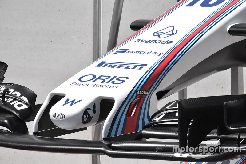 Williams FW40 detalle de la nariz