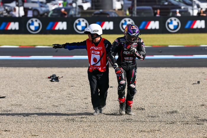 Jorge Martín, caída del Aprilia Racing Team