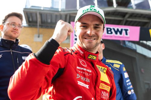 Pole sitter Lucas Auer, Mercedes-AMG Team Landgraf