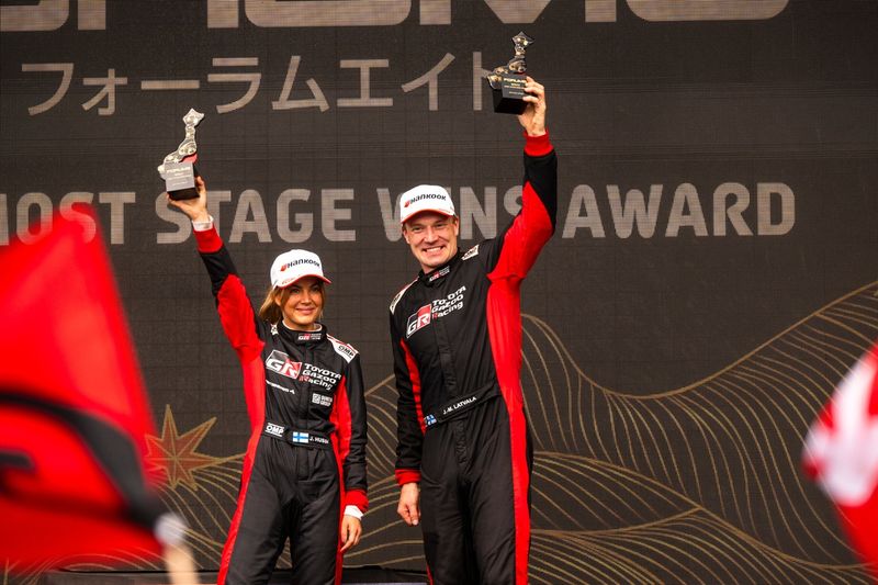 Podio: Jari-Matti Latvala, Janni Hussi, JML-WRT OY Toyota GR Yaris Rally