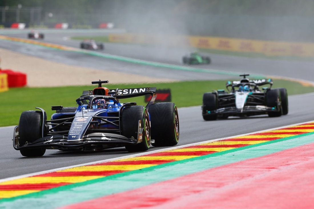 George Russell, Mercedes, Alexander Albon, Williams