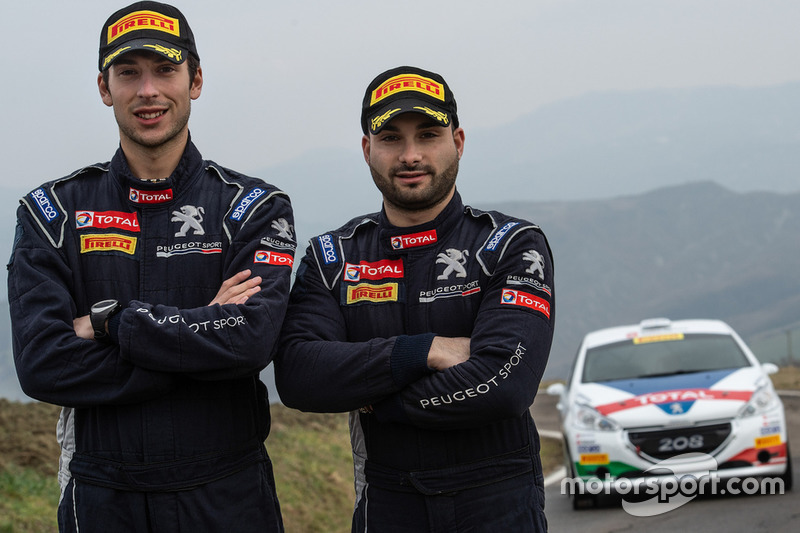 Nicolò Gonella e Tommaso Ciuffi con la Peugeot 208 R2B, Peugeot Sport Italia