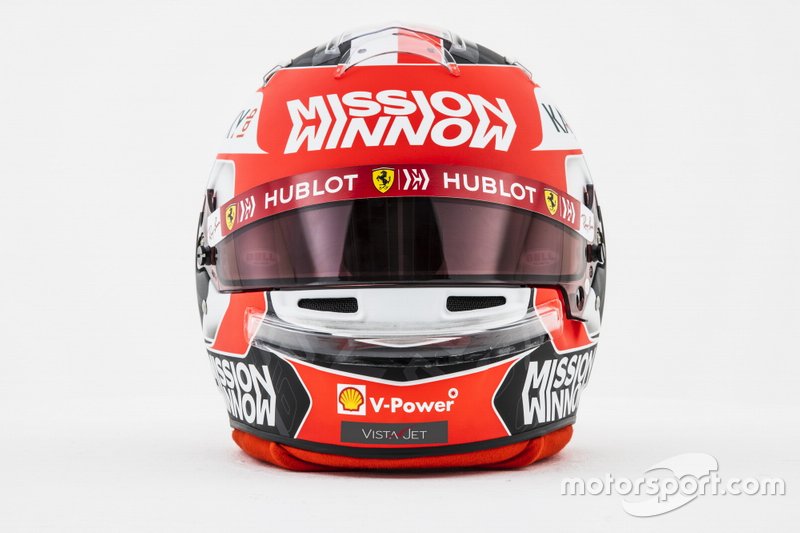 Helmet of Charles Leclerc, Ferrari