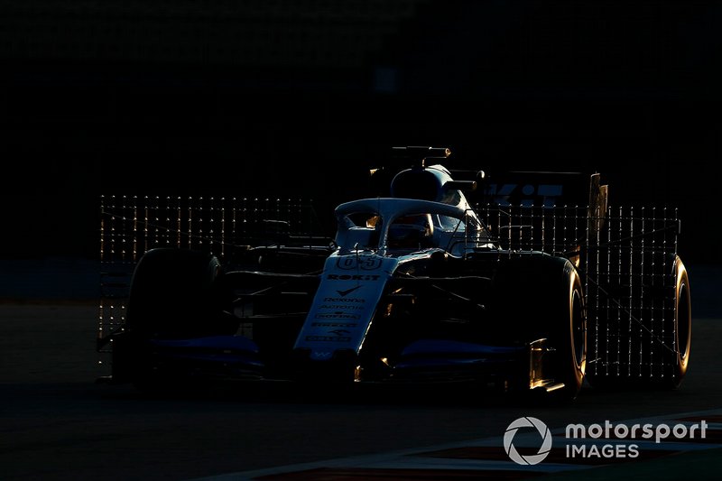 George Russell, Williams FW42 con sensori aerodinamici