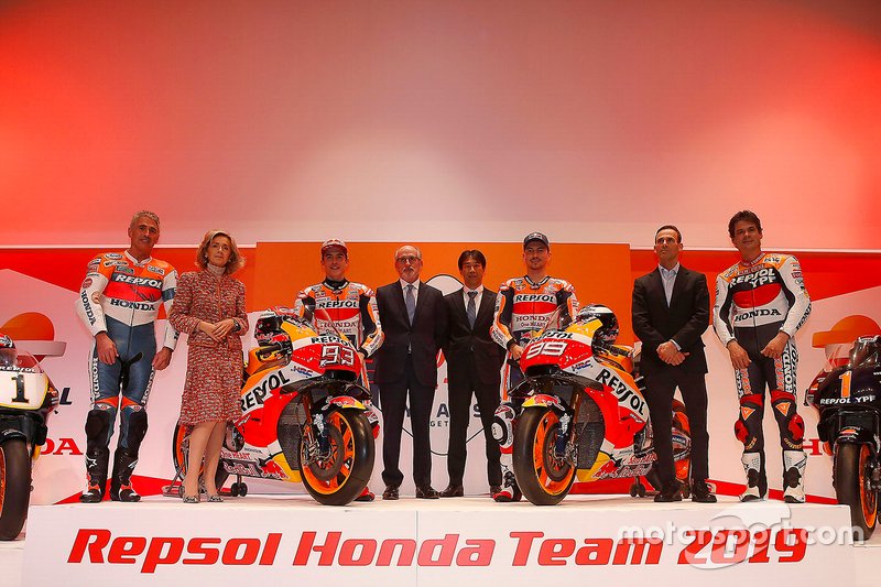 Mick Doohan, Alex Criville, Marc Márquez e Jorge Lorenzo, Repsol Honda Team