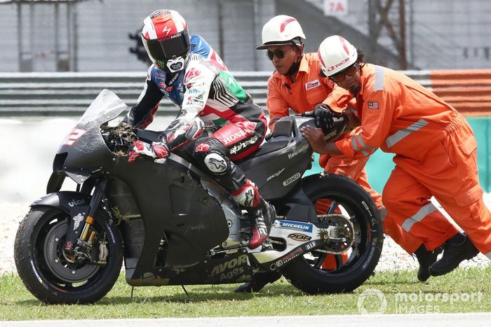 Alex Rins, Team LCR Honda crash