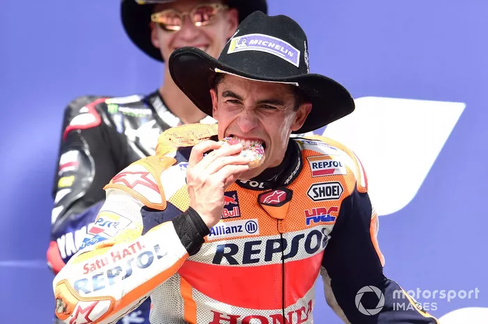 Podio: ganador Marc Márquez, Repsol Honda Team