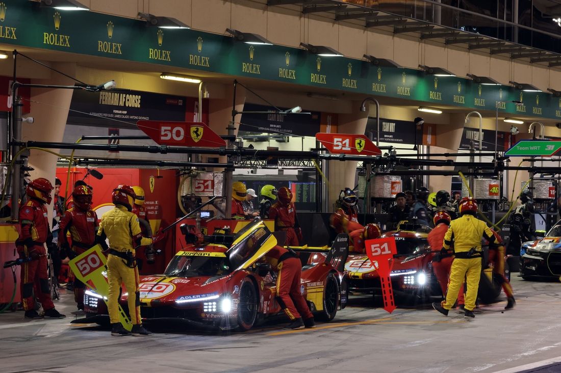#50 Ferrari AF Corse Ferrari 499P: Antonio Fuoco, Miguel Molina, Nicklas Nielsen, #51 Ferrari AF Corse Ferrari 499P: Alessandro Pier Guidi, James Calado, Antonio Giovinazzi