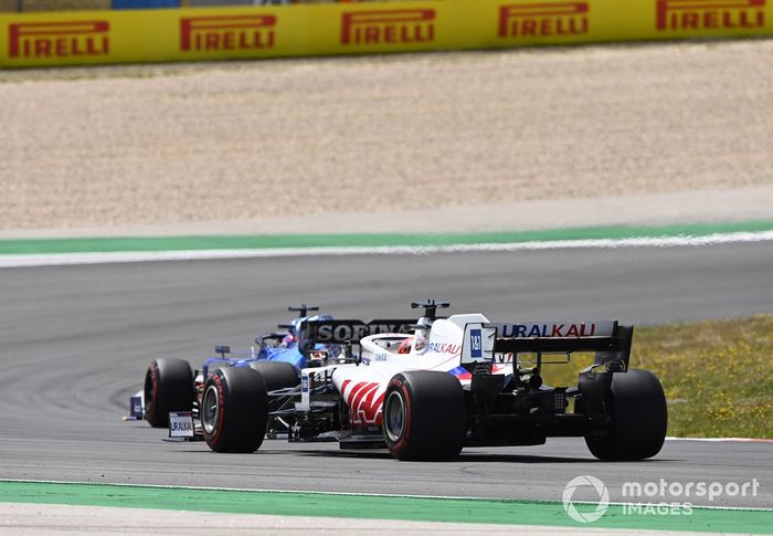 George Russell, Williams FW43B, Nikita Mazepin, Haas VF-21