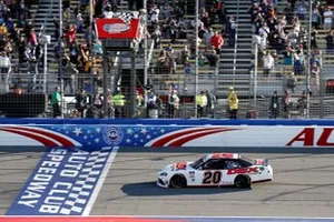 Race Winner: Harrison Burton, Joe Gibbs Racing, Toyota Supra
