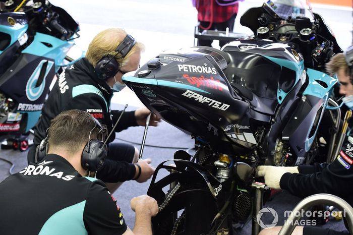 Petronas Yamaha SRT bike detail