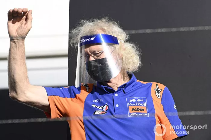 Guy Coulon, Red Bull KTM Tech 3, en el podio