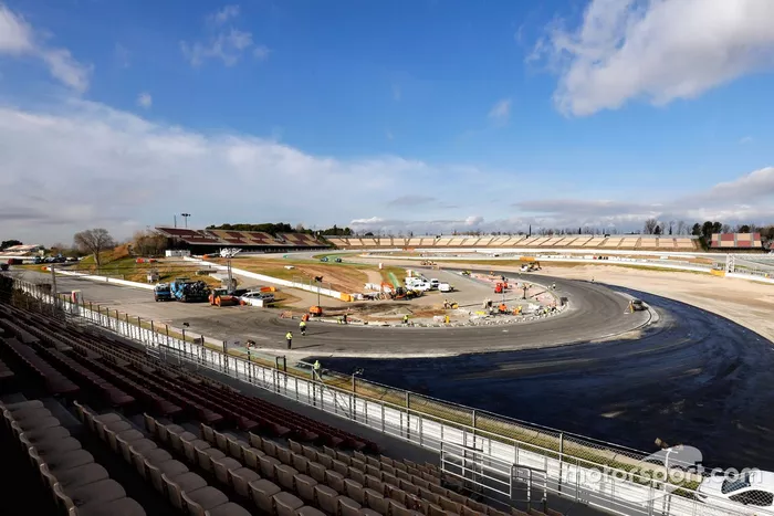 Circuit de Barcelona-Catalunya   Turn 10 construction work