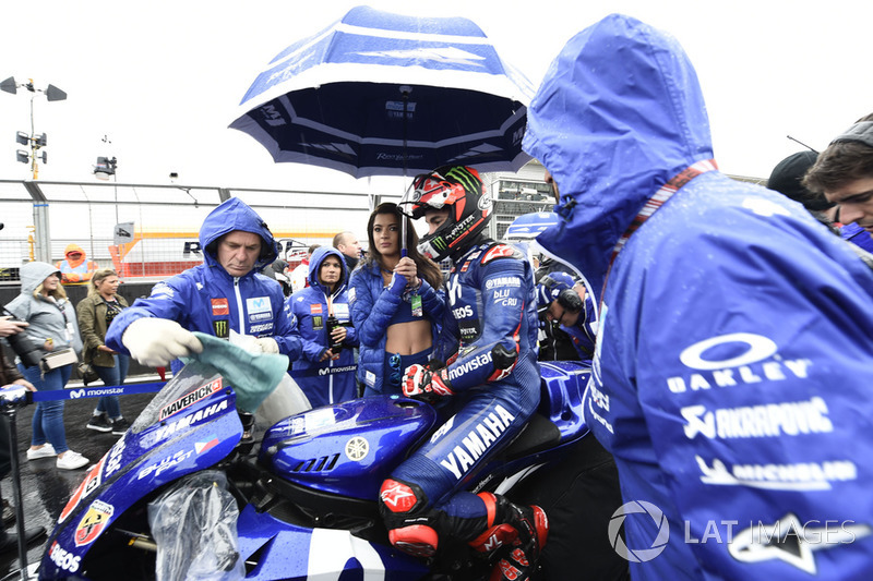 Maverick Viñales, Yamaha Factory Racing, durante el Gran Premio de Gran Bretaña