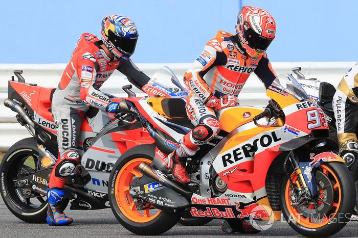 Marc Marquez, Repsol Honda Team, Andrea Dovizioso, Ducati Team