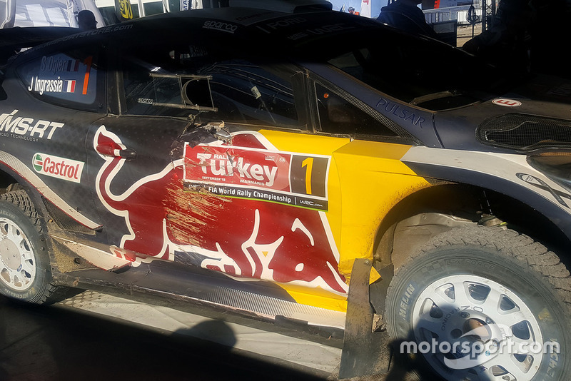 El coche de Sébastien Ogier, Julien Ingrassia, Ford Fiesta WRC, M-Sport