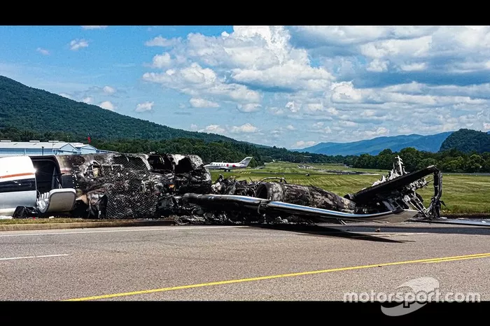 Dale Earnhardt Jr. plane crash wreckage