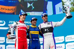 Podio: il vincitore della gara Nicolas Prost, Renault e.Dams; il secondo classificato Bruno Senna, M