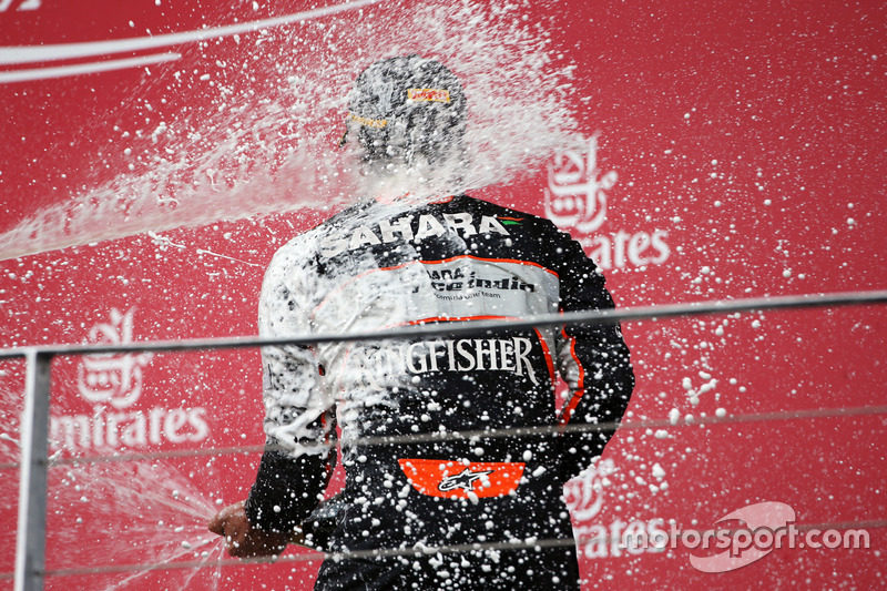 Sergio Pérez, Sahara Force India F1 celebra