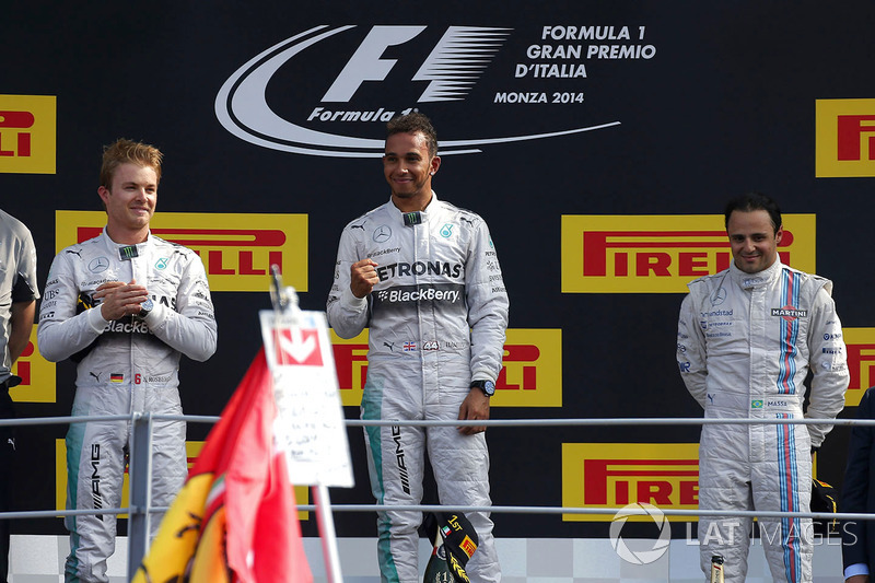 Podium: race winner Lewis Hamilton, Mercedes AMG F1, second place Nico Rosberg, Mercedes AMG F1, thi