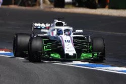 Lance Stroll, Williams FW41 with aero paint on front wing
