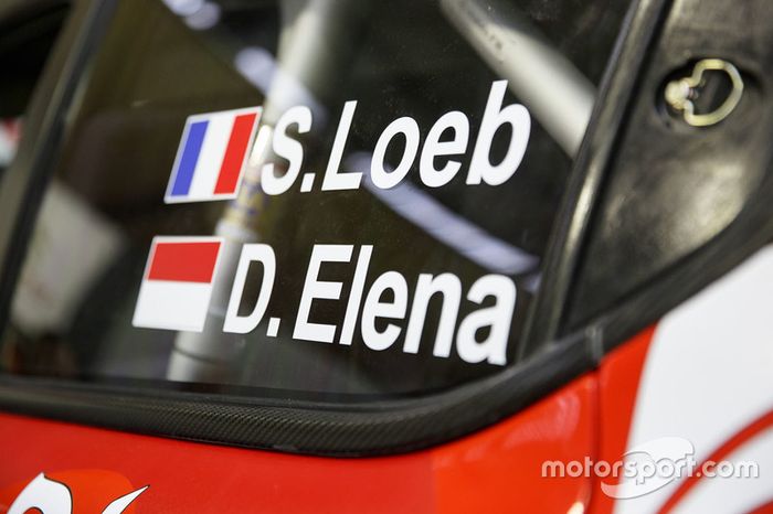 Detalle del coche de Sébastien Loeb , Daniel Elena, Citroën World Rally Team Citroën C3 WRC